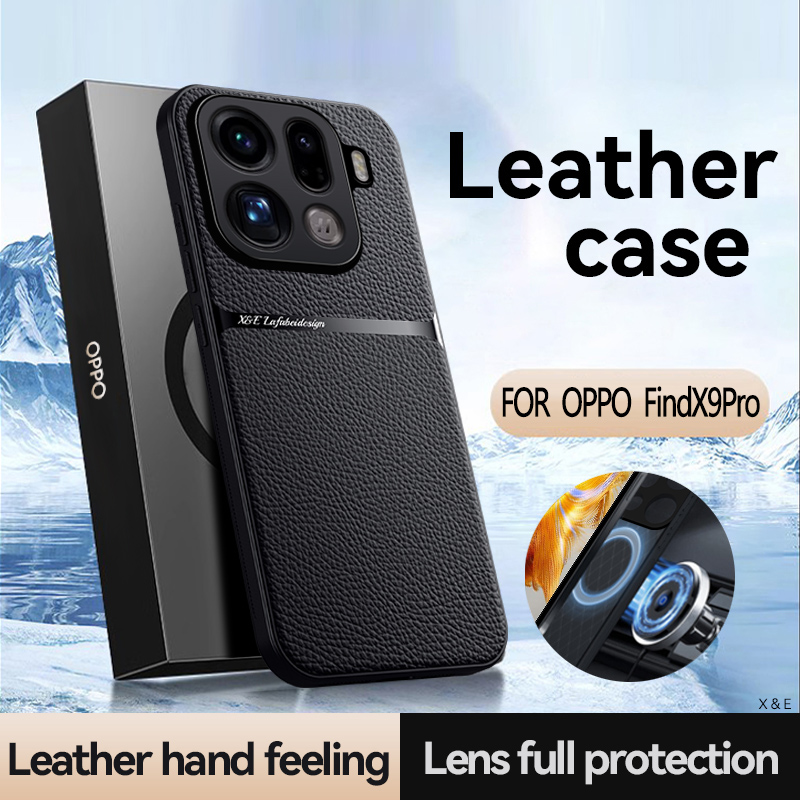 Camera Leather Case - OPPO Find X9 Pro X9 Kılıfı