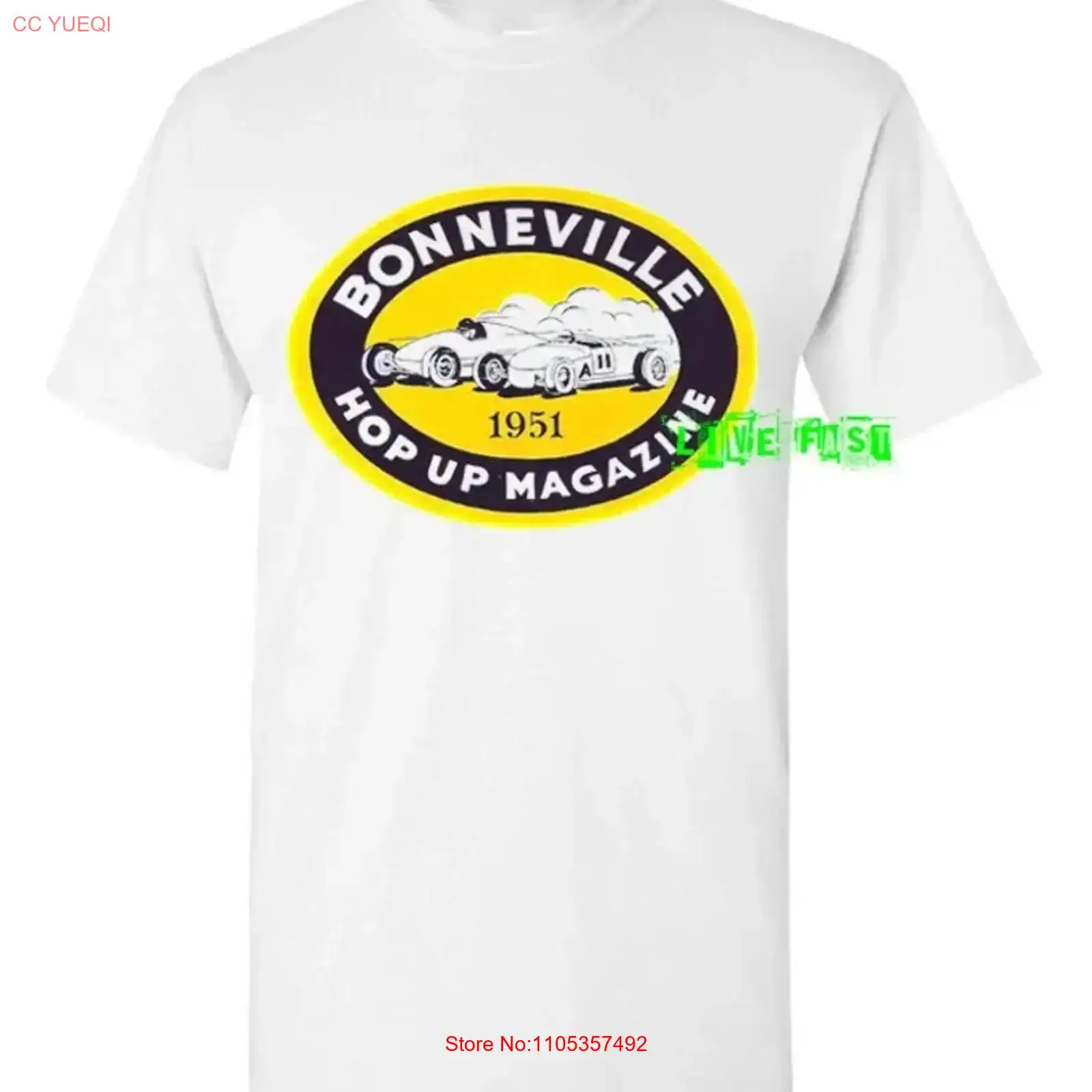 Collectible Vintage T Shirts - BONNEVILLE SALT FLATS 1951 Tişört hot